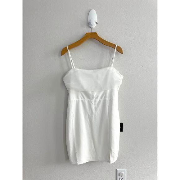 Lulu’s Women’s Corset Style Tulle Bridal‎ Adjustable Mini Dress NWT Sz L - Picture 1 of 6